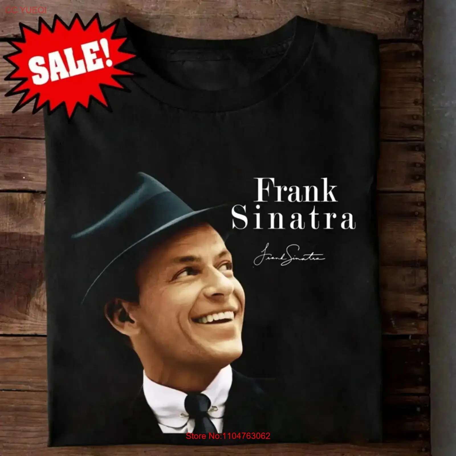 Vintage Fashion News - NEW Frank Sinatra Black Cotton T
