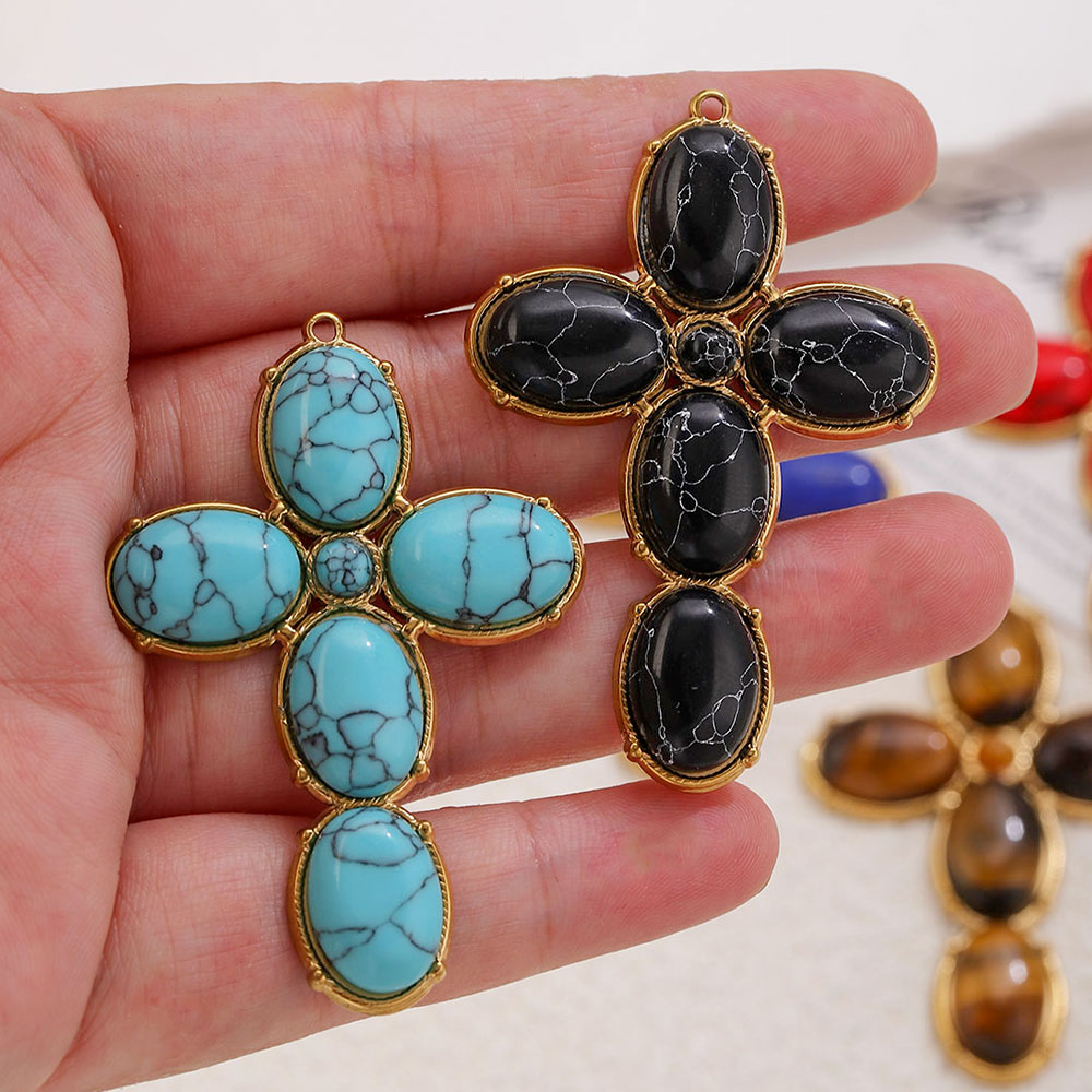 Vintage Fashion Tumblr - Stainless Steel Charms Vintage Large Cross