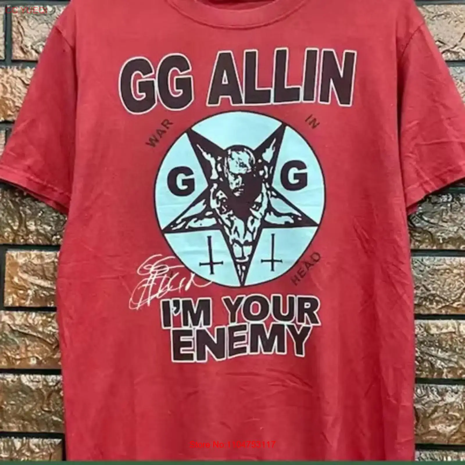 Vintage Fashion News - New GG Allin Singer T Shirt
