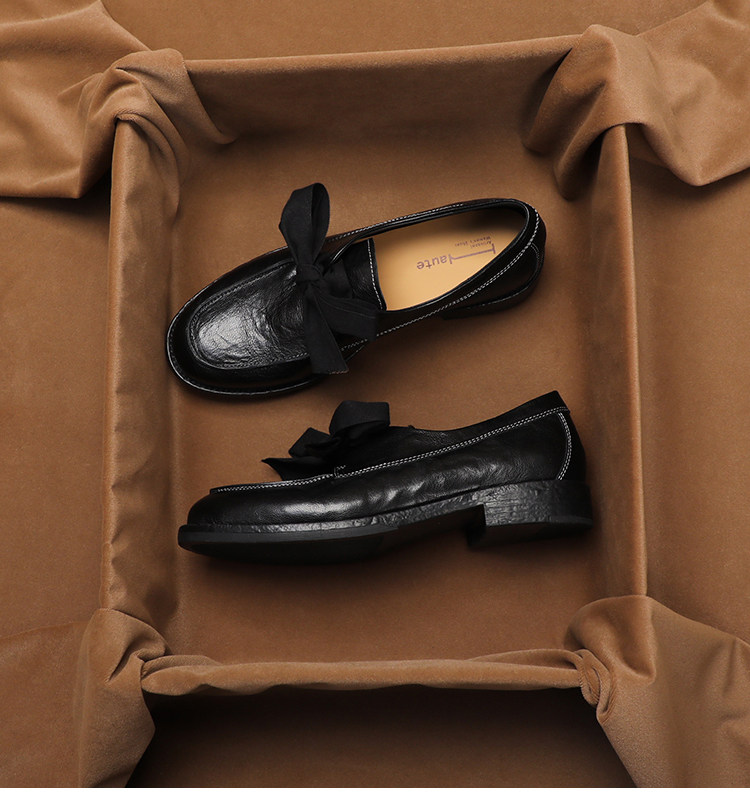 Vintage Fashion Heels - SHOEBOX ‌Vintage British-Style Loafers for Women