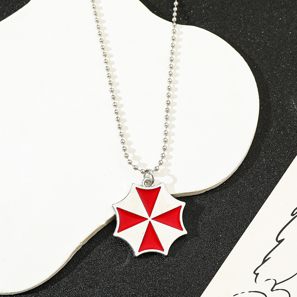 Vintage Fashion Tumblr - Vintage Fashion Red Umbrella Pendant Necklace