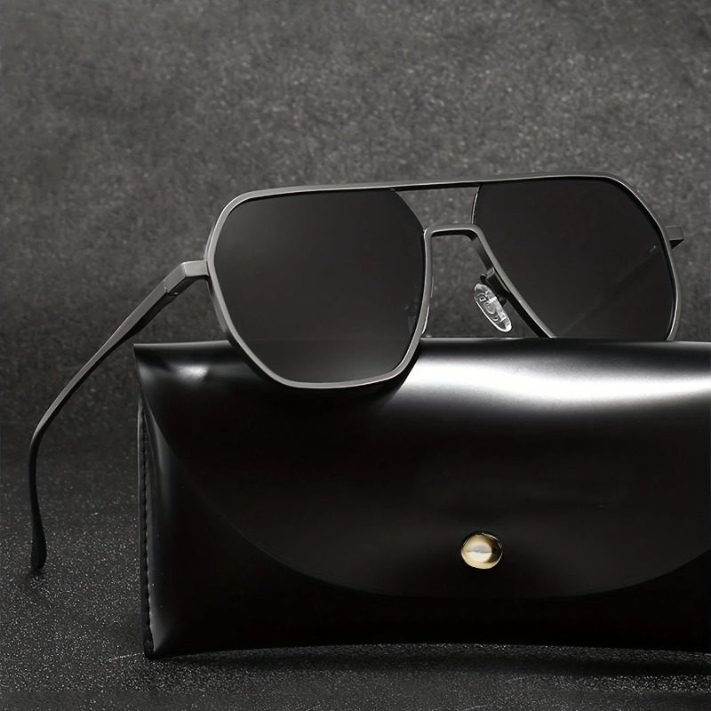 Vintage Fashion Glasses - Vintage Polarized Sunglasses Men Fashion Black