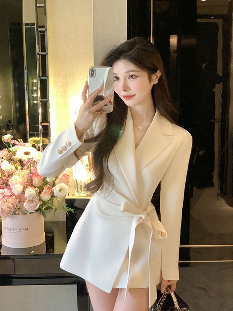 Vintage Trench Coat - Solid Color 2026 Autumn New Korean