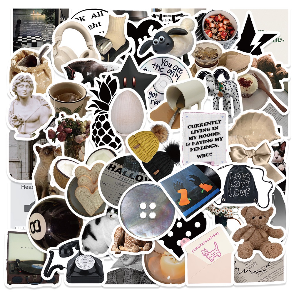 Vintage Fashion Store - 60PCS Modern Fashion 3D Classic Vintage