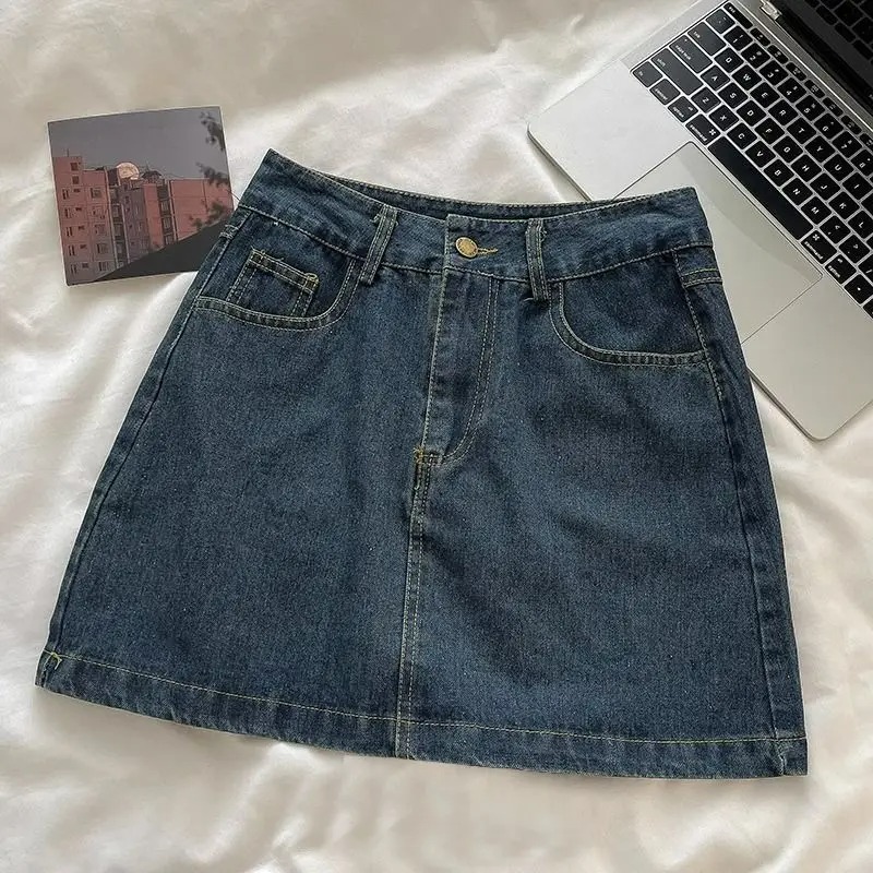 Vintage Fashion Style - Y2K Denim Skirt Set: Vintage Japanese