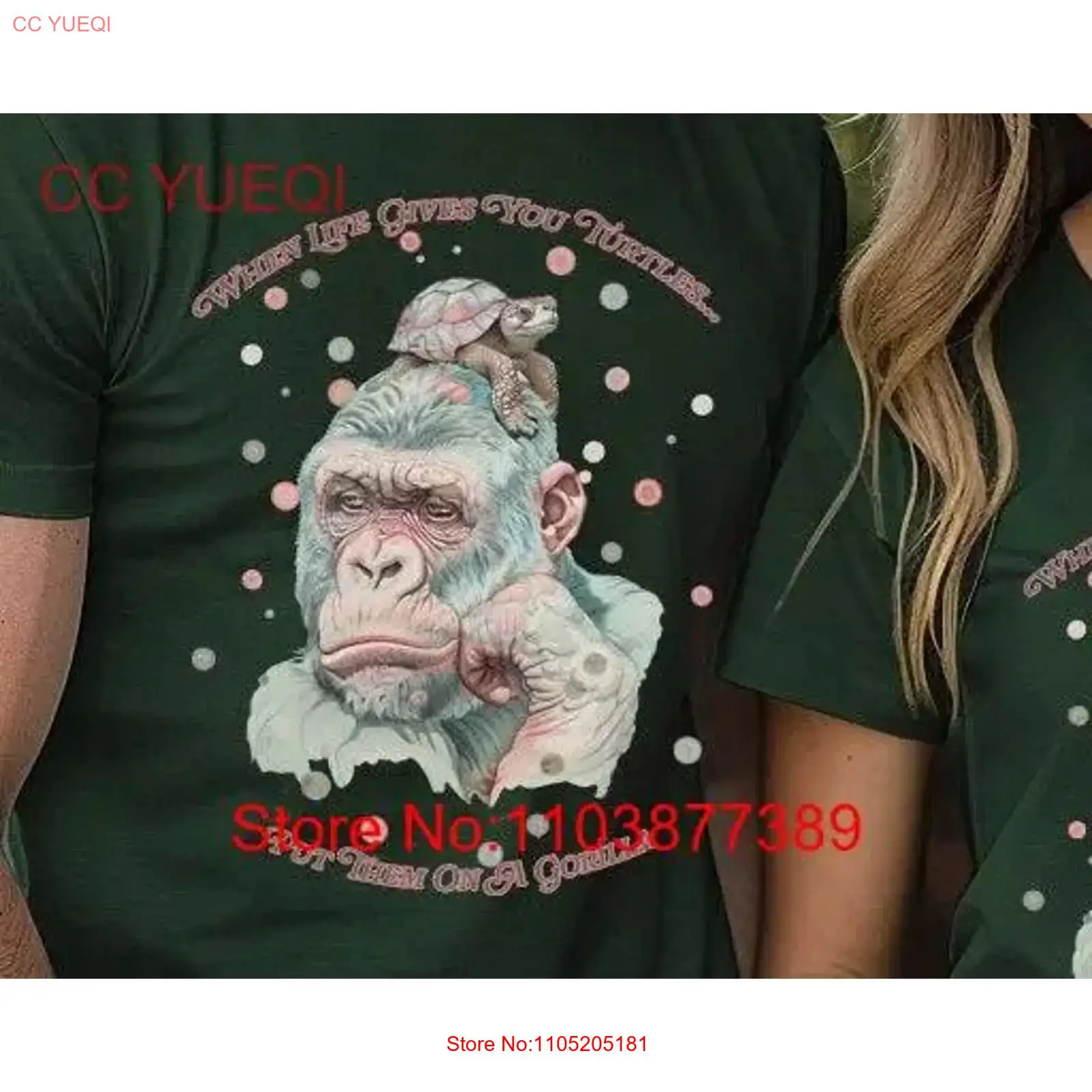 Vintage Fashion Stuff - Gorilla T Shirt Turtle Funny Weird