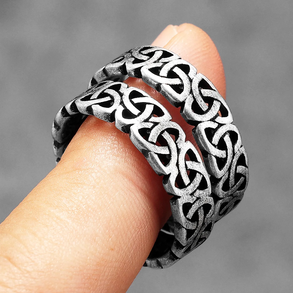 Vintage Fashion Newtown - Hollow Celtic Knot Men Rings Stainless