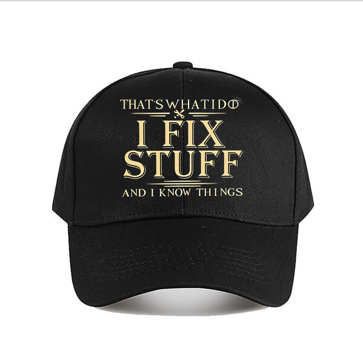 Vintage Fashion Stuff - Black Vintage I Fix Stuff Baseball