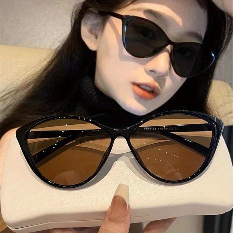Vintage Fashion Glasses - 1Pc Retro Frame Cat Eye Sunglasses