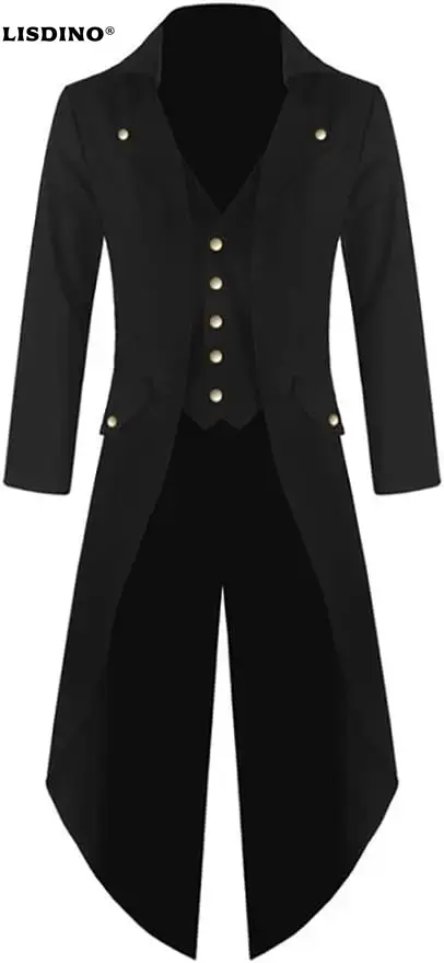 Mens Steampunk Gothic Jacket V - огляд і ціна Vintage Trench Coat