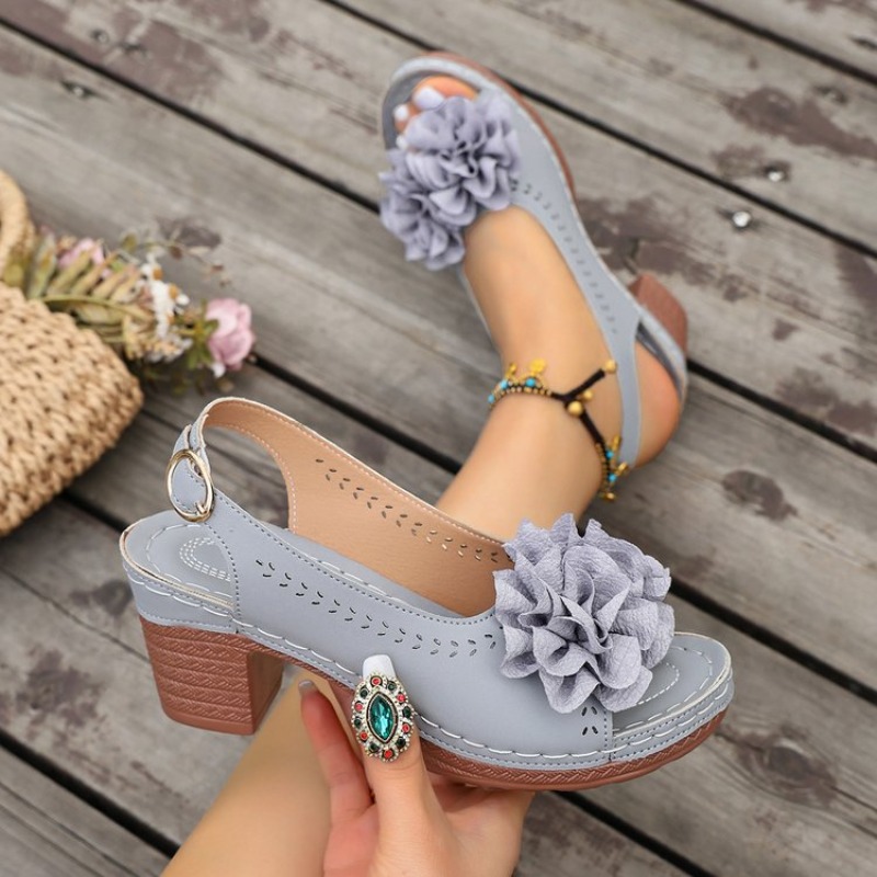 Vintage Flower Decorate Peep T - огляд і ціна Vintage Fashion Heels