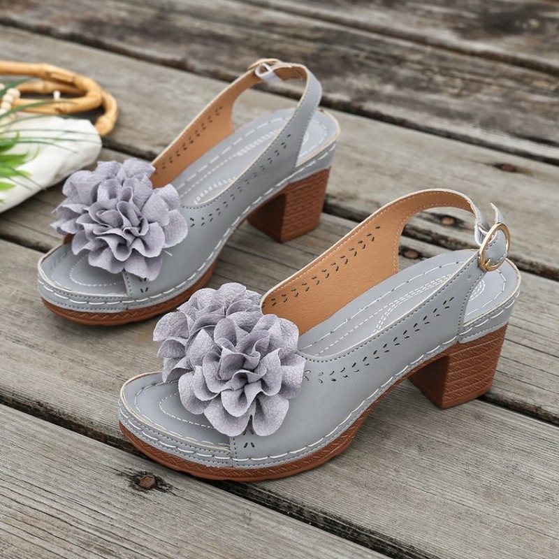 Vintage Flower Decorate Peep T - огляд і ціна Vintage Fashion Heels