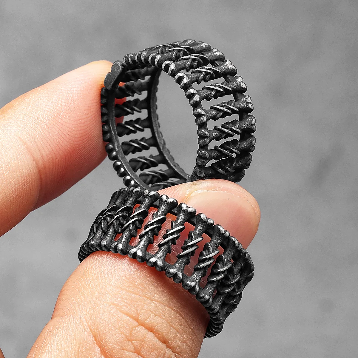 Retro Gothic Bone Men Rings St - огляд і ціна Vintage Fashion Newtown