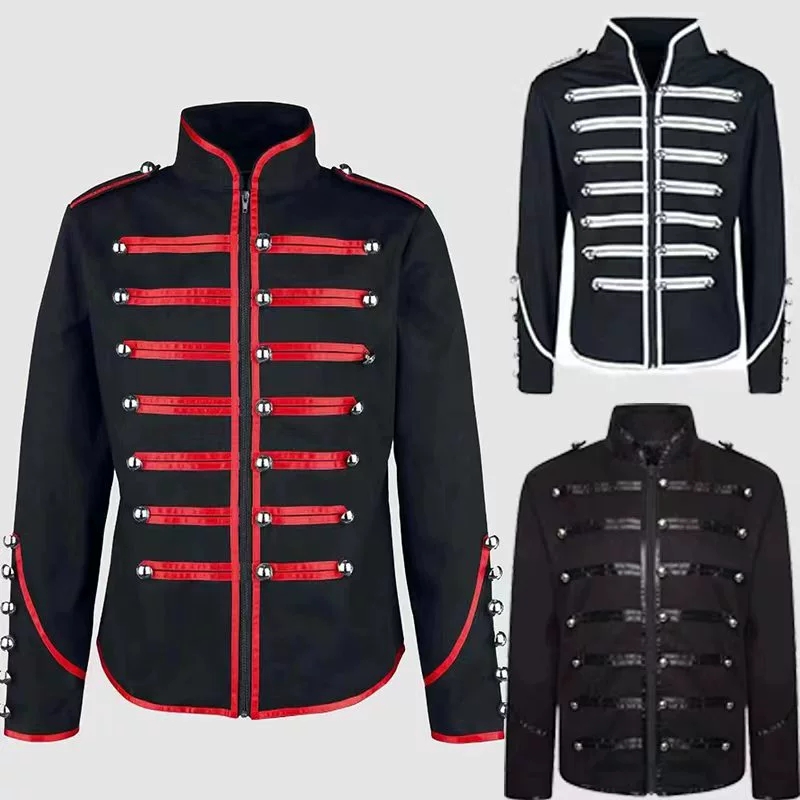 Men's Steampunk Rockstar Jacke - огляд і ціна Vintage Trench Coat