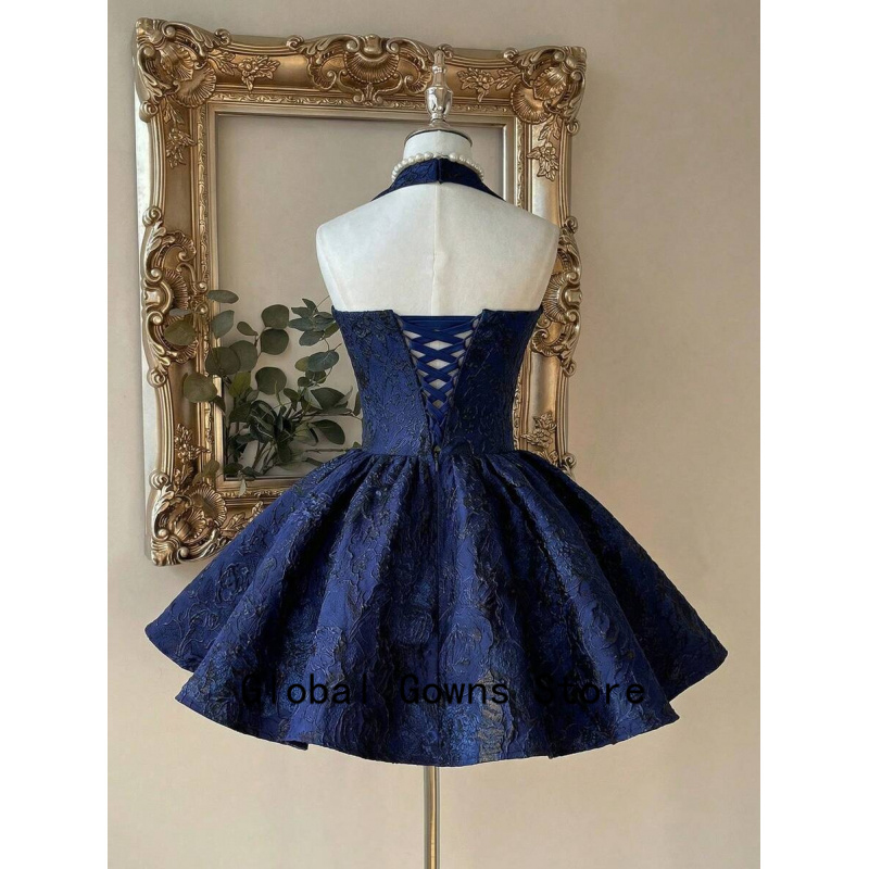 Royal Blue Vintage Halter Prom - огляд і ціна Vintage Fashion Hong Kong