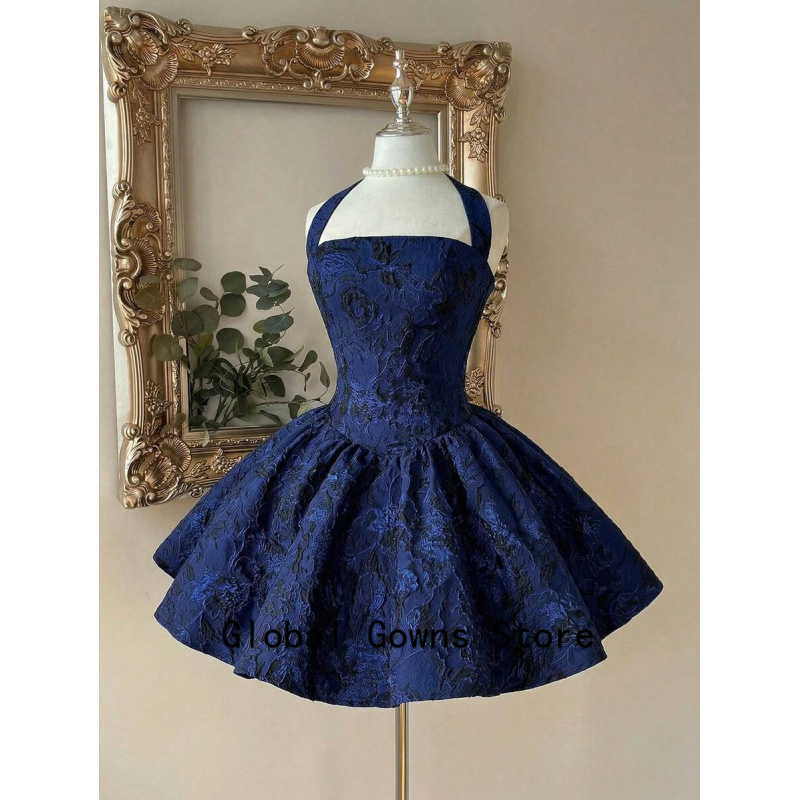 Royal Blue Vintage Halter Prom - огляд і ціна Vintage Fashion Hong Kong