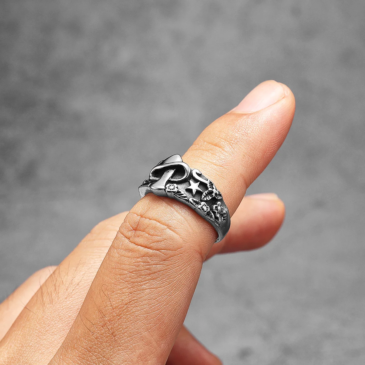 Mushroom Star Men Rings Stainl - огляд і ціна Vintage Fashion Newtown