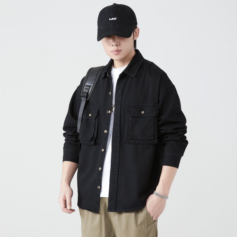 Pure Cotton Tooling Shirts Men - огляд і ціна Vintage Fashion Streetwear
