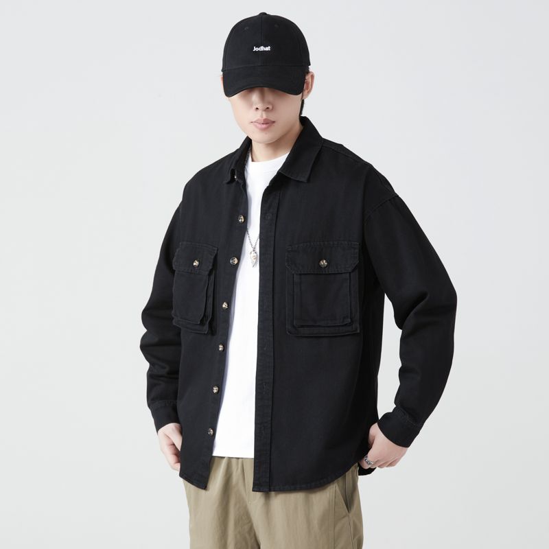 Pure Cotton Tooling Shirts Men - огляд і ціна Vintage Fashion Streetwear