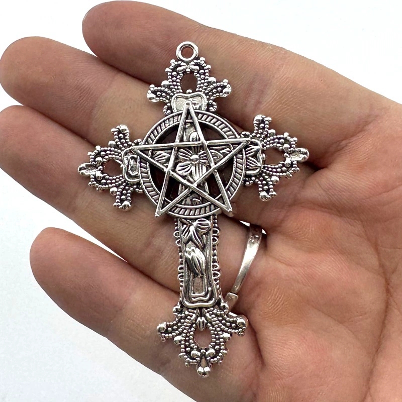 2pcs 30x15mm Gothic Big Cross  - огляд і ціна Vintage Fashion Tumblr