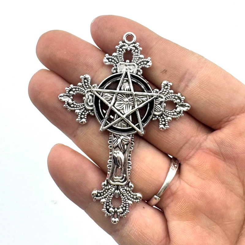 2pcs 30x15mm Gothic Big Cross  - огляд і ціна Vintage Fashion Tumblr