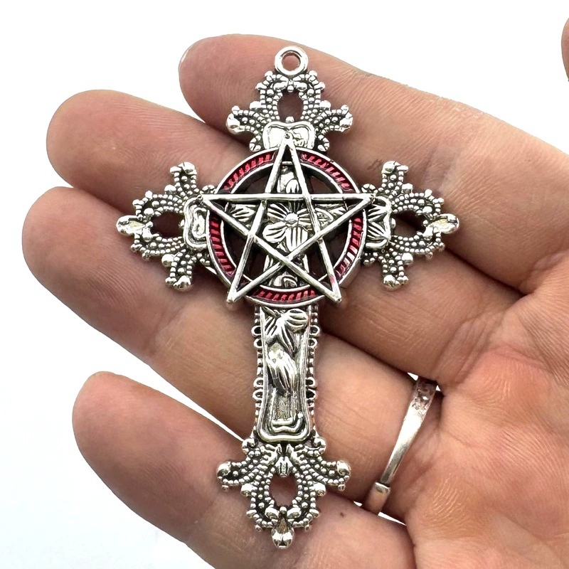 2pcs 30x15mm Gothic Big Cross  - огляд і ціна Vintage Fashion Tumblr