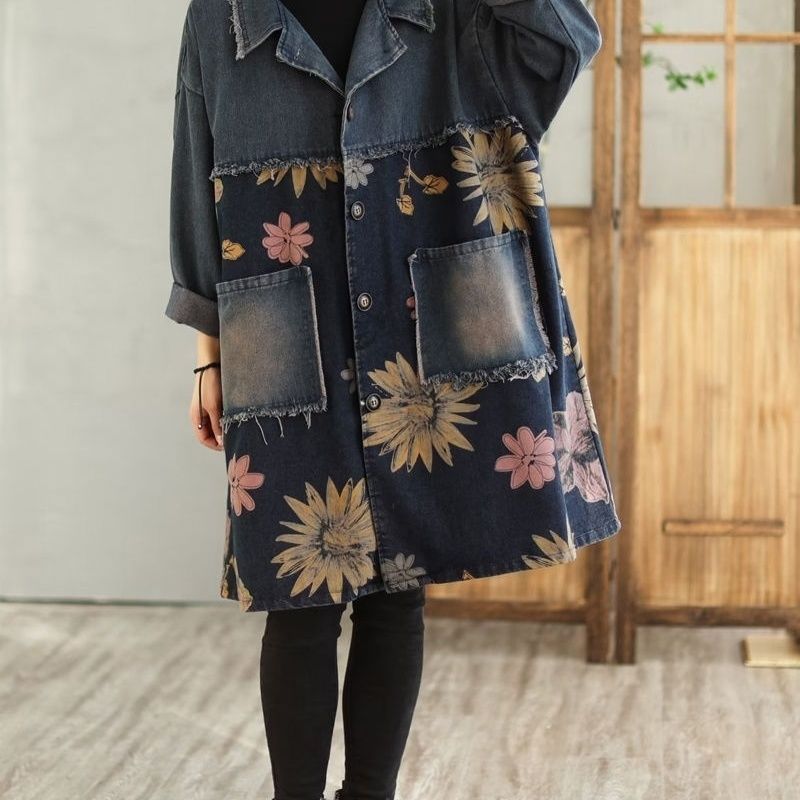 Medium And Long Denim Jacket W - огляд і ціна Vintage Trench Coat