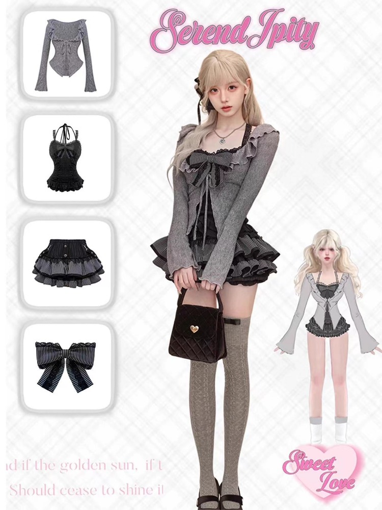 Gothic Y2k Vintage Preppy Styl - огляд і ціна Vintage Fashion Outfit