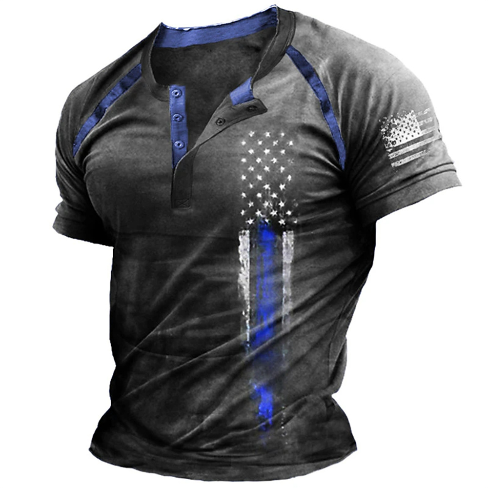 Funny 3D American Flag Print M - огляд і ціна Vintage Fashion Streetwear