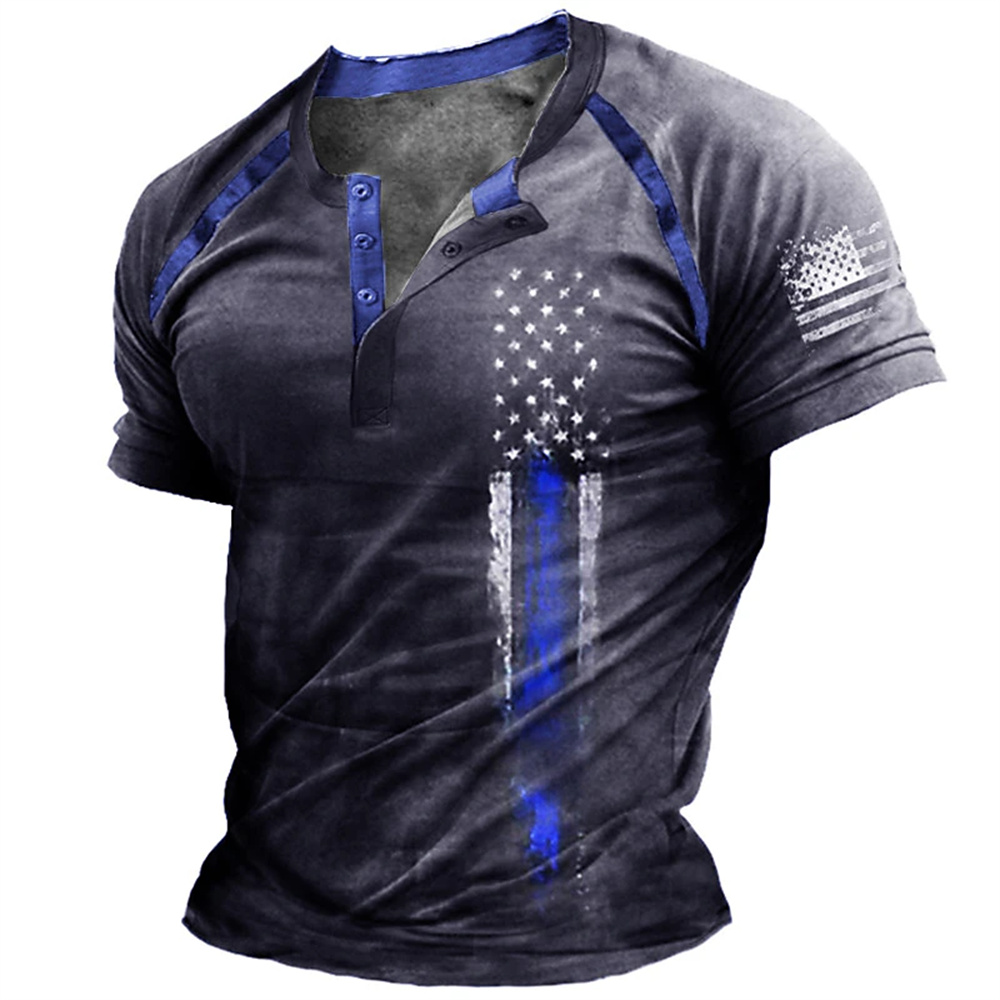Funny 3D American Flag Print M - огляд і ціна Vintage Fashion Streetwear