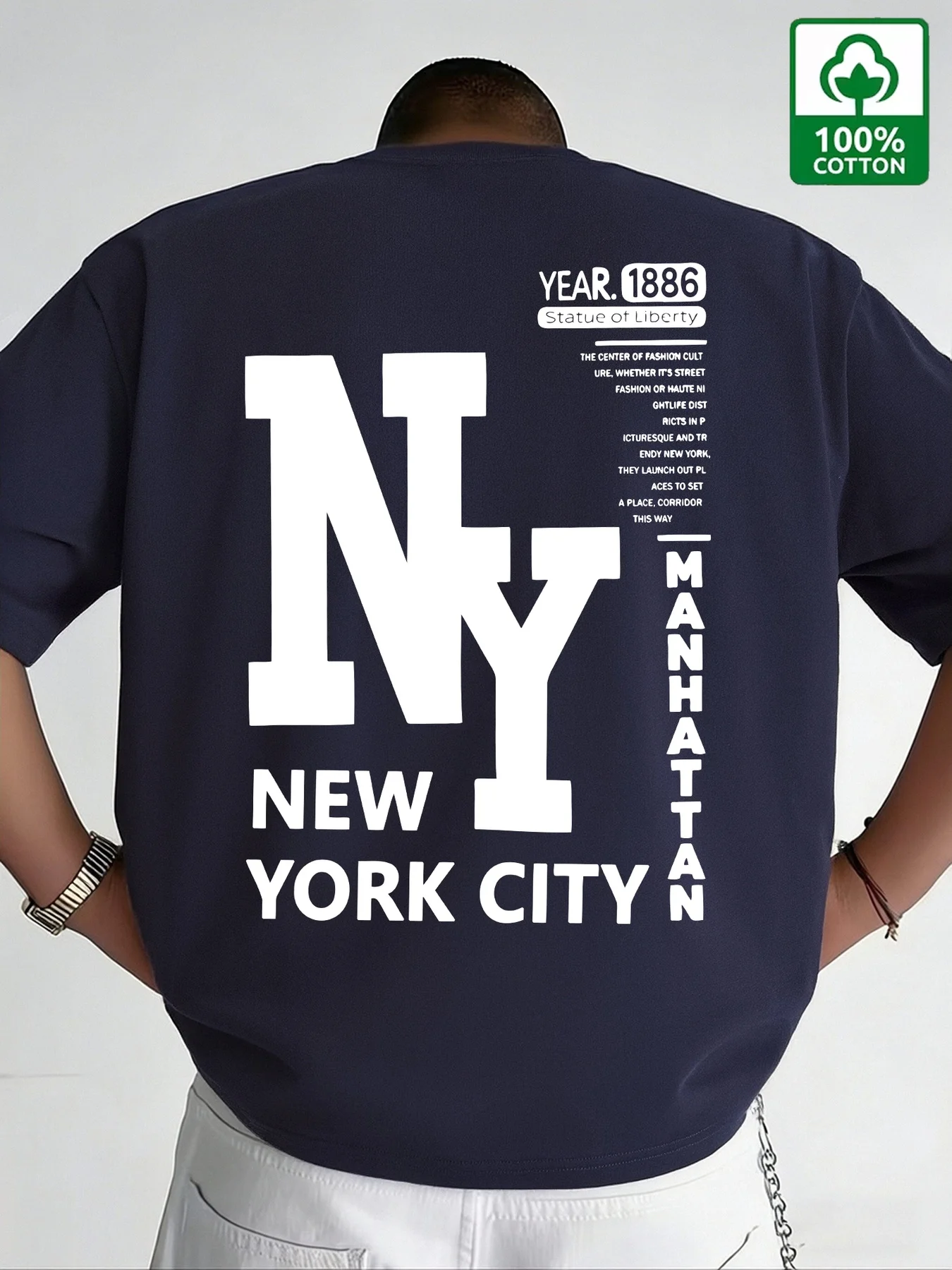 Men NYC T Shirt Cotton New Yor - огляд і ціна Vintage Fashion York