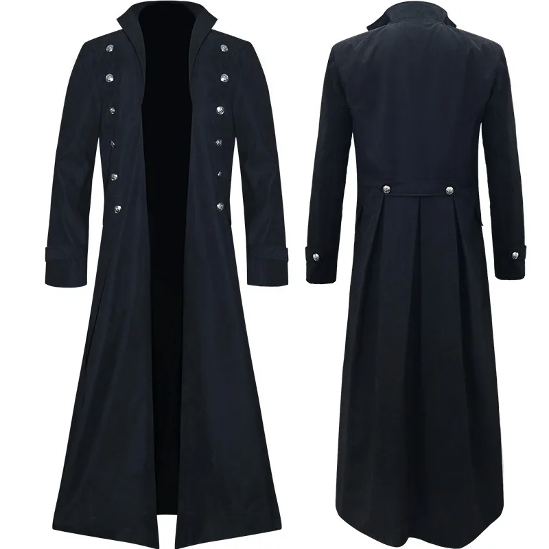 Medieval Men British Style Pun - огляд і ціна Vintage Trench Coat