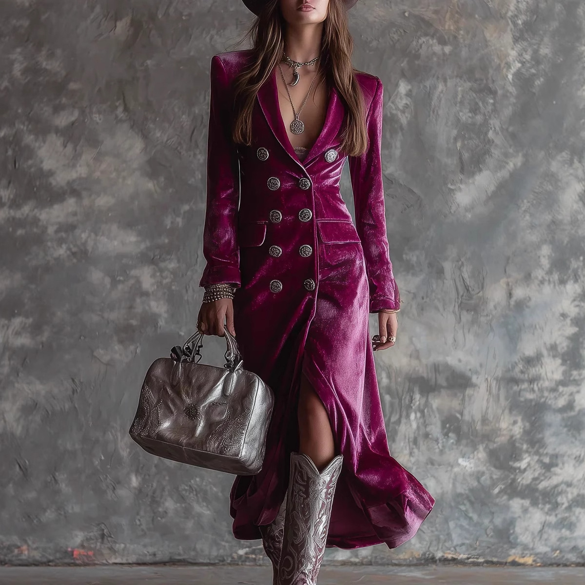 Vintage Velvet Long Blazer Dre - огляд і ціна Velvet Blazer Vintage