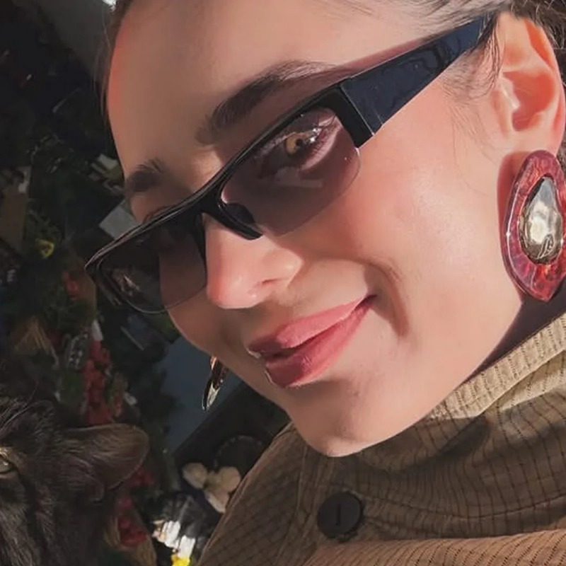 Vintage Small Rectangle Half F - огляд і ціна Vintage Fashion Glasses