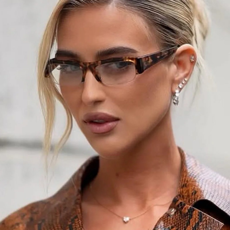 Vintage Small Rectangle Half F - огляд і ціна Vintage Fashion Glasses