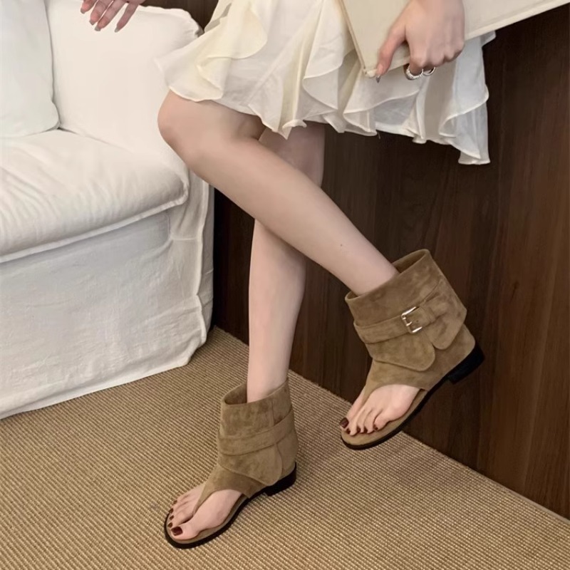 Women Peep Toe Boots Summer Ne - огляд і ціна Vintage Fashion Luxury