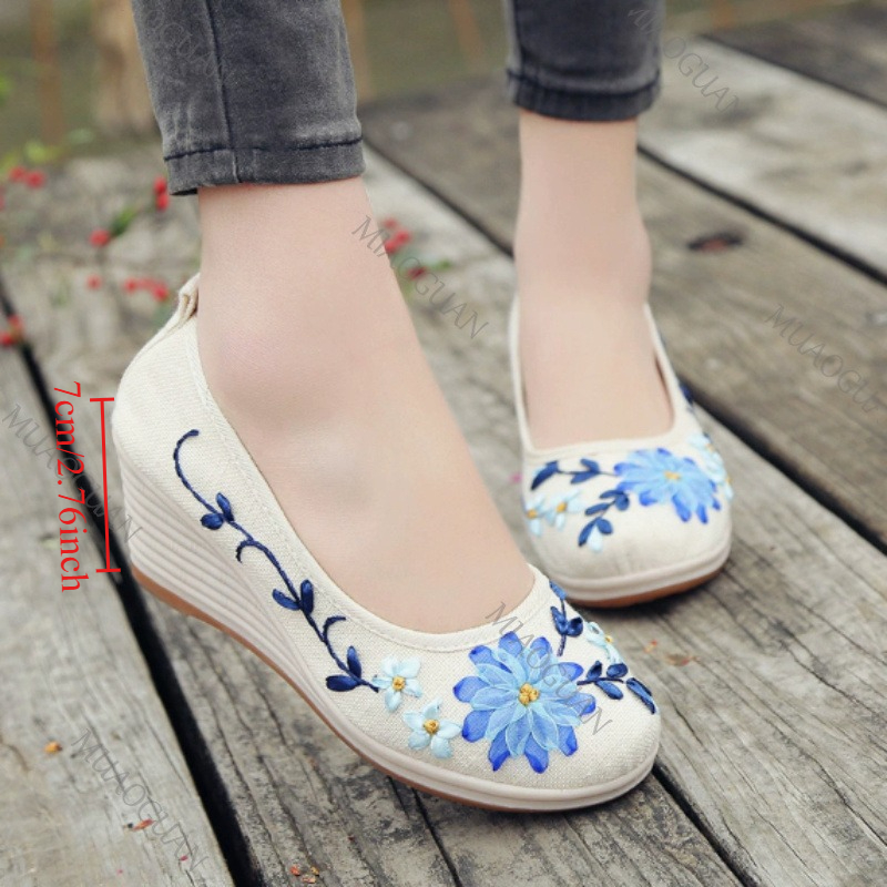 Embroidered Women Comfort Wedg - огляд і ціна Vintage Fashion Heels