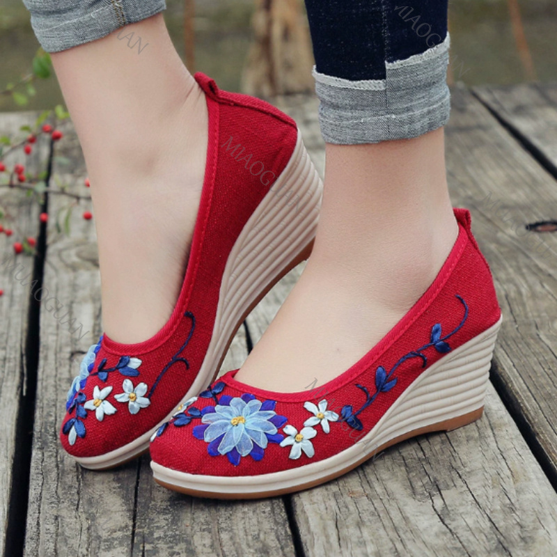 Embroidered Women Comfort Wedg - огляд і ціна Vintage Fashion Heels