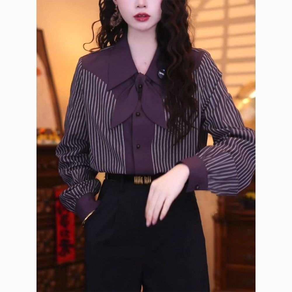Casual Stripe Long Sleeve Wome - огляд і ціна Vintage Fashion Hong Kong
