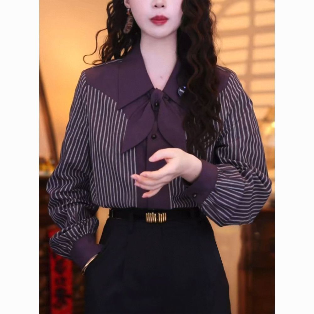 Casual Stripe Long Sleeve Wome - огляд і ціна Vintage Fashion Hong Kong