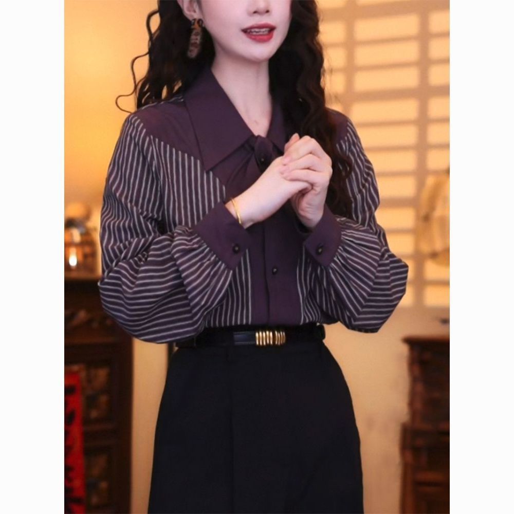 Casual Stripe Long Sleeve Wome - огляд і ціна Vintage Fashion Hong Kong