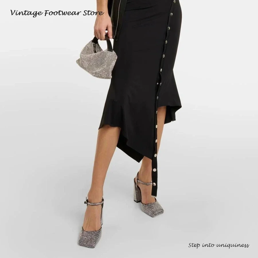 Vintage Crystal Embellished Pu - огляд і ціна Vintage Fashion Heels