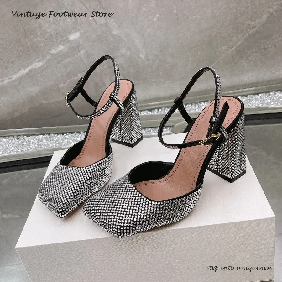 Vintage Crystal Embellished Pu - огляд і ціна Vintage Fashion Heels