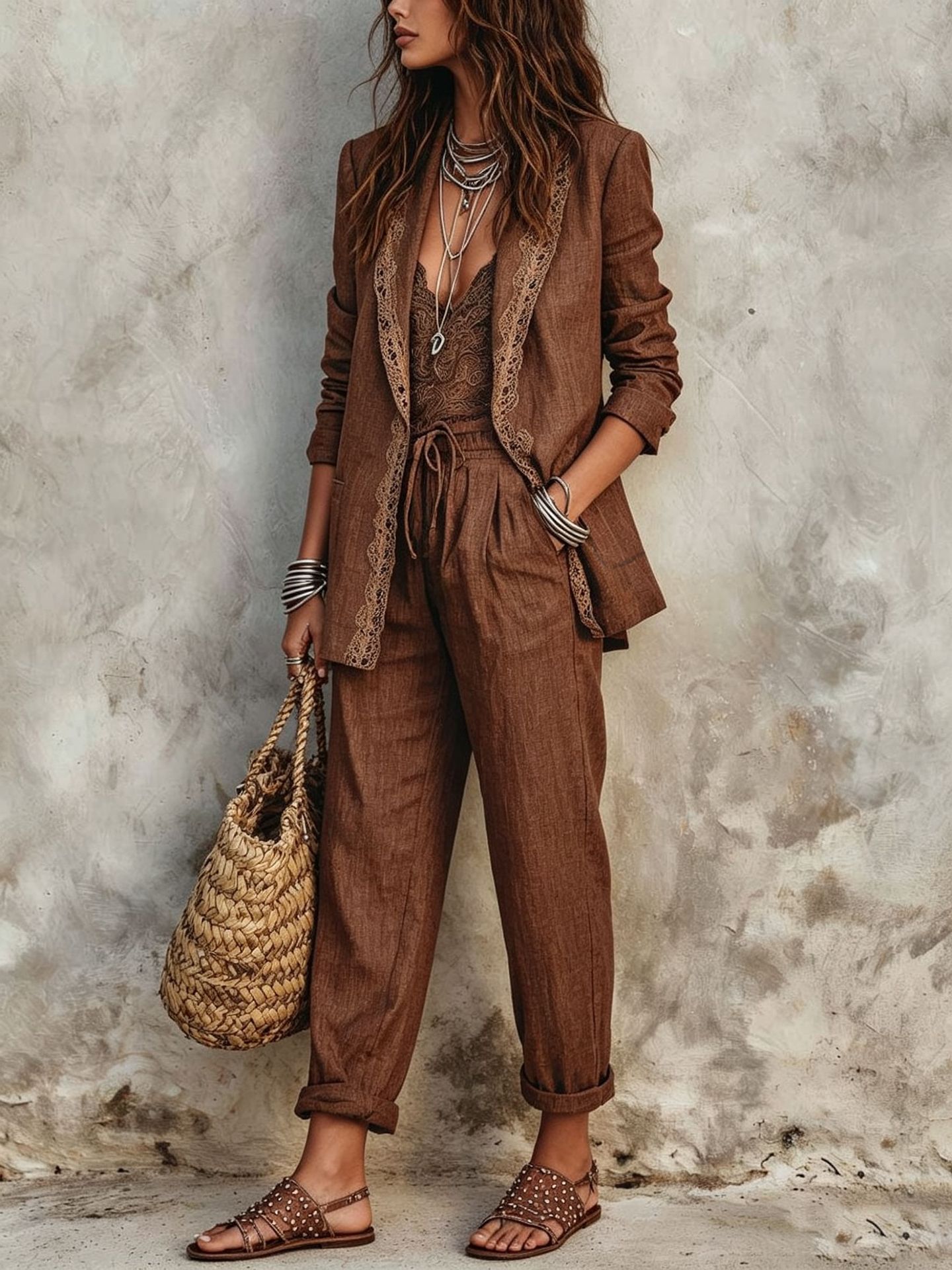 Casual Blazer Two Piece Set Wo - огляд і ціна Vintage Fashion Streetwear