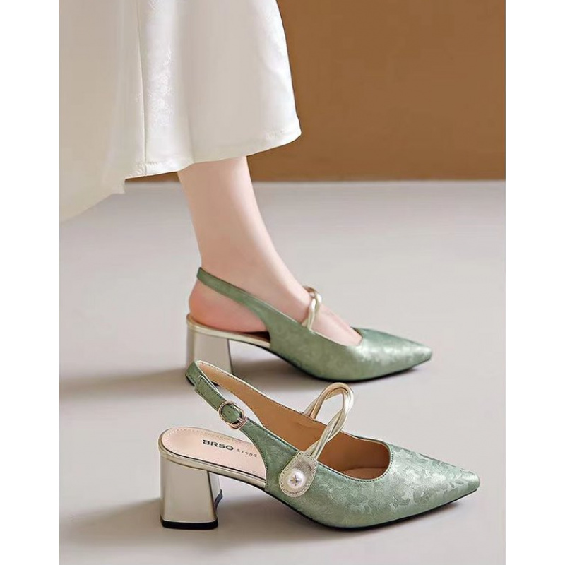 2026 Elegant Women Pointed Toe - огляд і ціна Vintage Fashion Heels