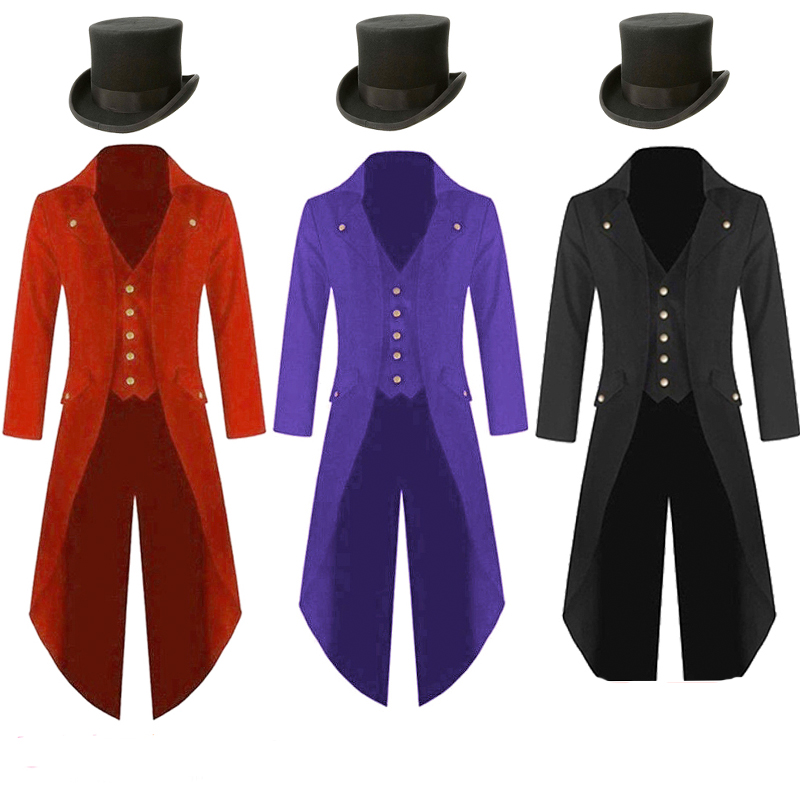 Plus Size 5XL Mens Medieval St - огляд і ціна Vintage Trench Coat