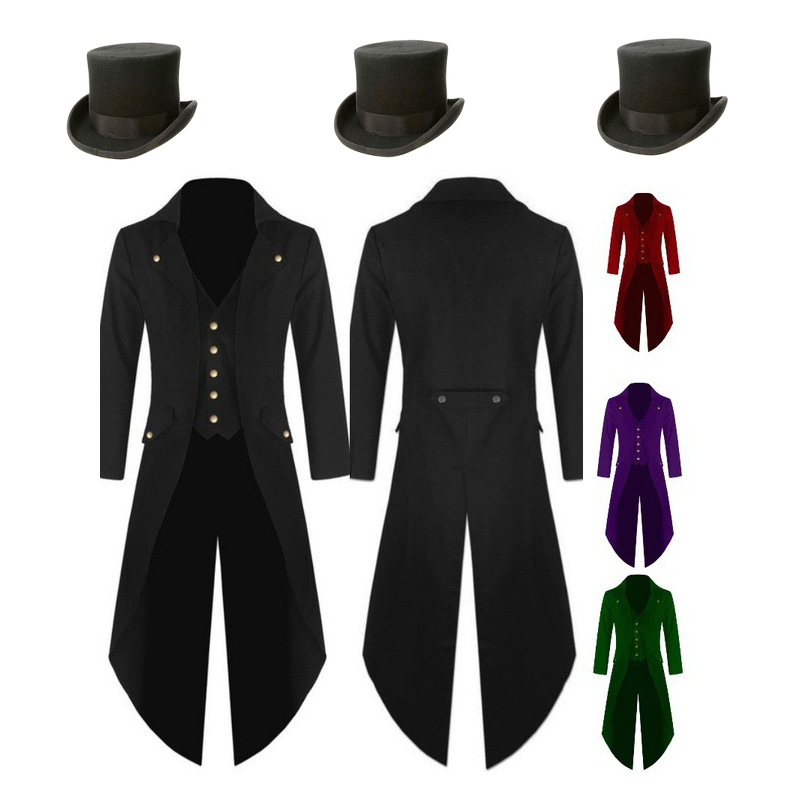 Plus Size 5XL Mens Medieval St - огляд і ціна Vintage Trench Coat