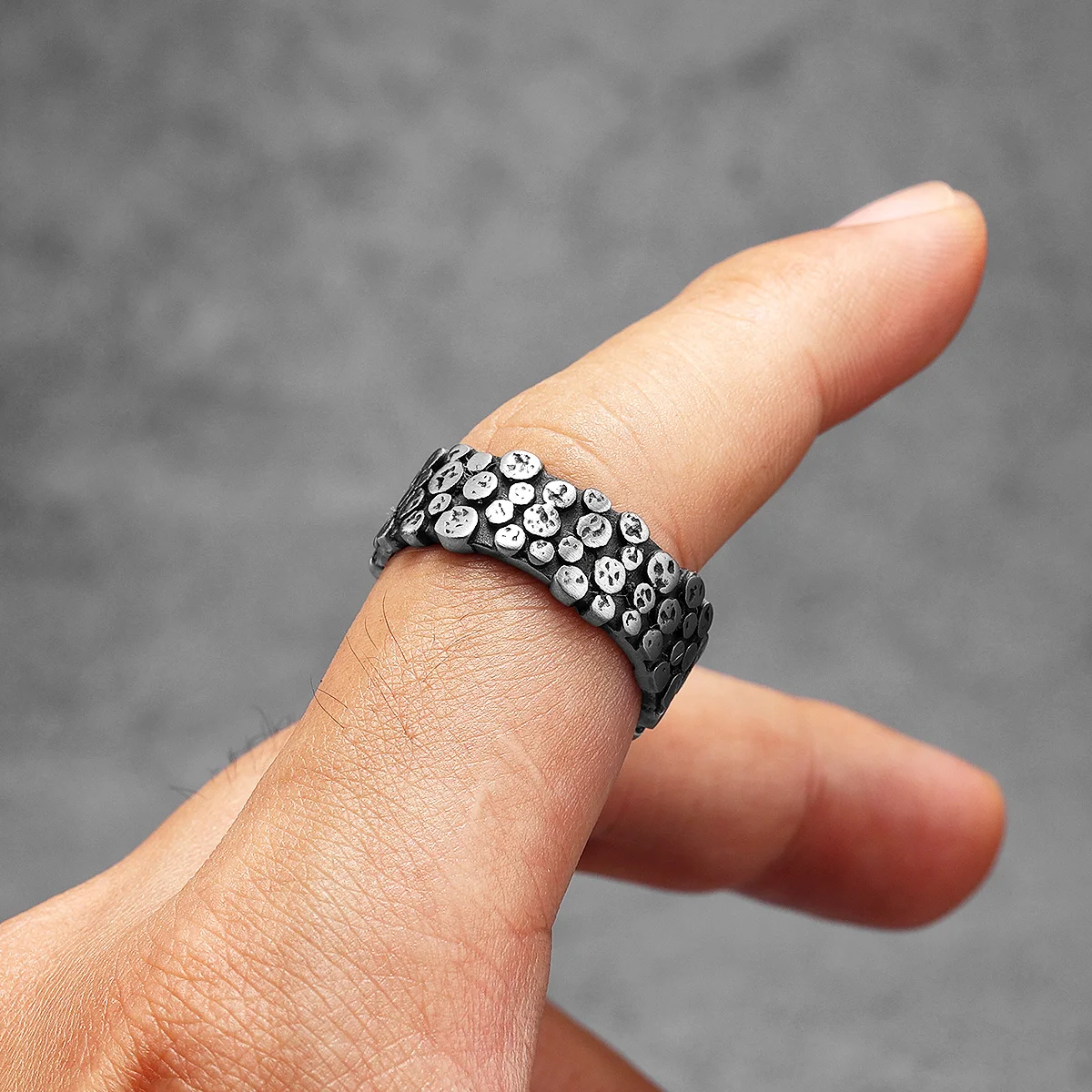 Minimalism Spot Men Rings Stai - огляд і ціна Vintage Fashion Newtown