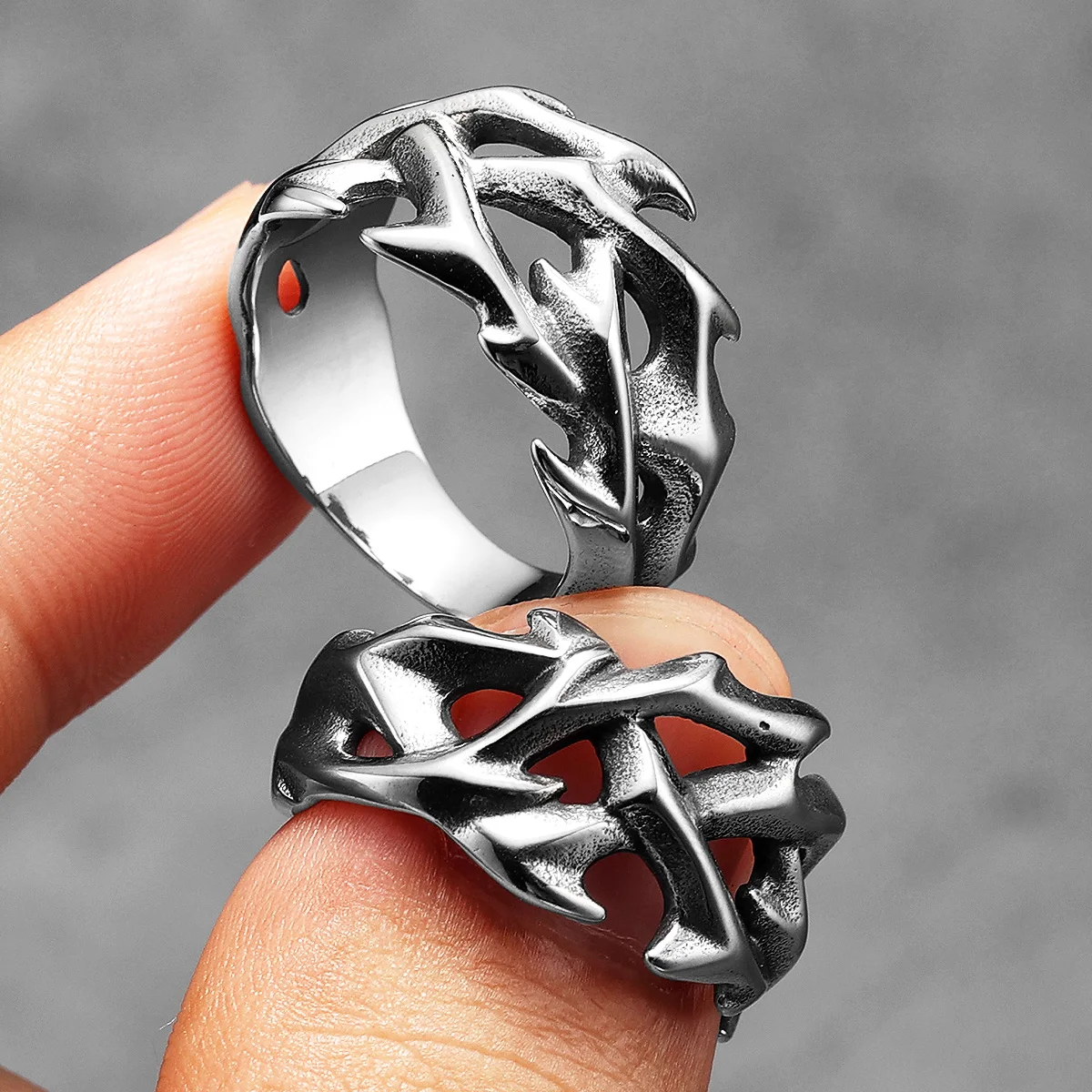 Jesus Thorns Crown Men Rings S - огляд і ціна Vintage Fashion Newtown